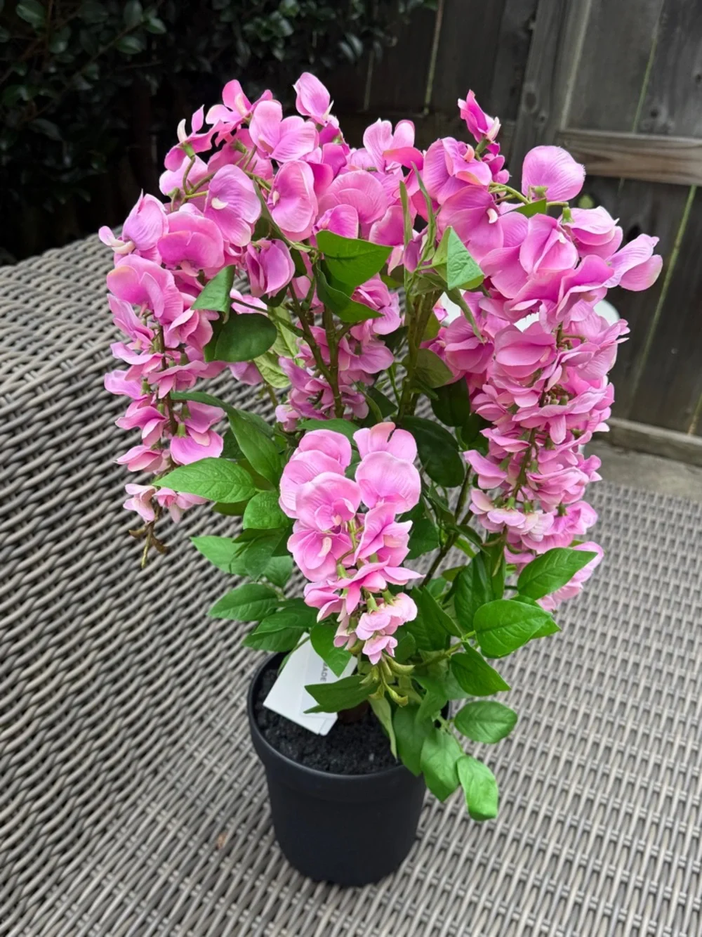 Pink Artificial Hydrangea Potted Plant - NWT